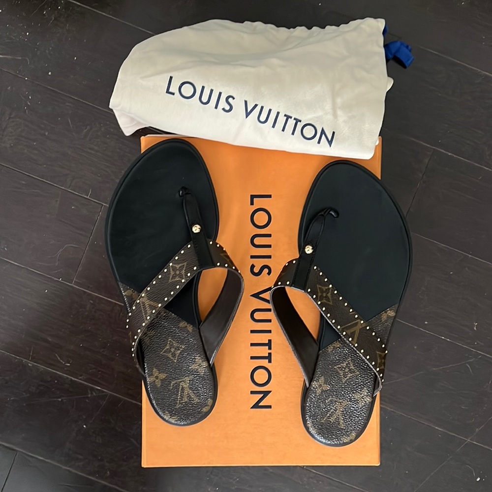 Louis Vuitton Sunny Flat Thong Sandals Flip Flops